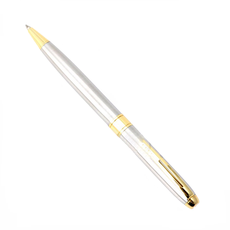 Bút bi Vỏ Kim Loại Không Gỉ Xoáy Vặn Ra Ngòi Nét 0.7mm - BP031