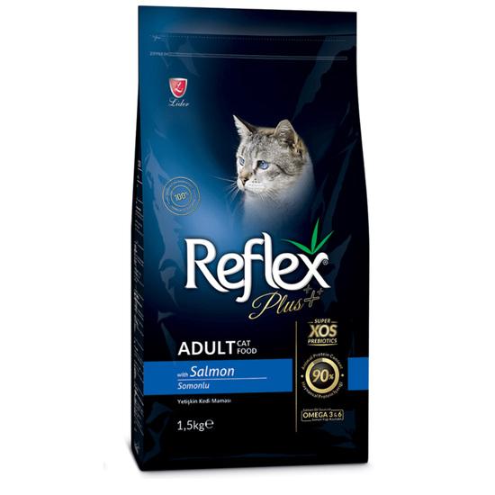 Thức ăn cho mèo Reflex Plus Adult Cat Food Salmon (vị cá hồi) 1,5kg
