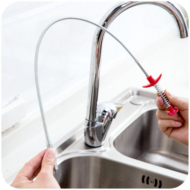 Cây gắp rác ống cống ️ rác ống cống, cống nước bằng lò xo sắt Happyhome