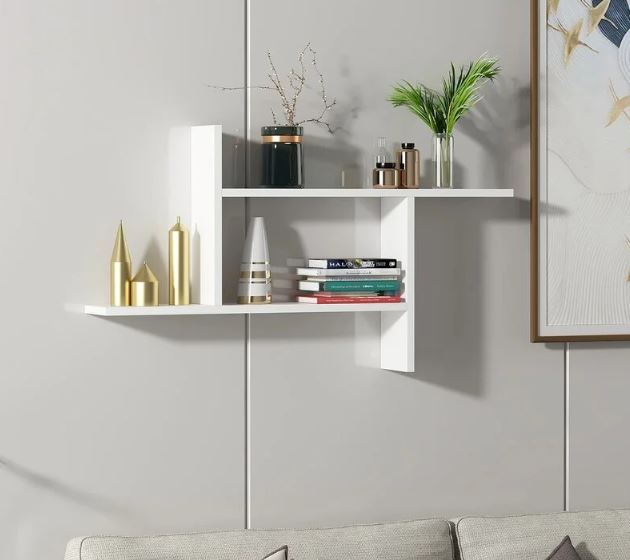 Kệ Gỗ Trang Trí Treo Tường 2 Tầng Juno Sofa CTKT515 KT 100 x 55 x 20cm