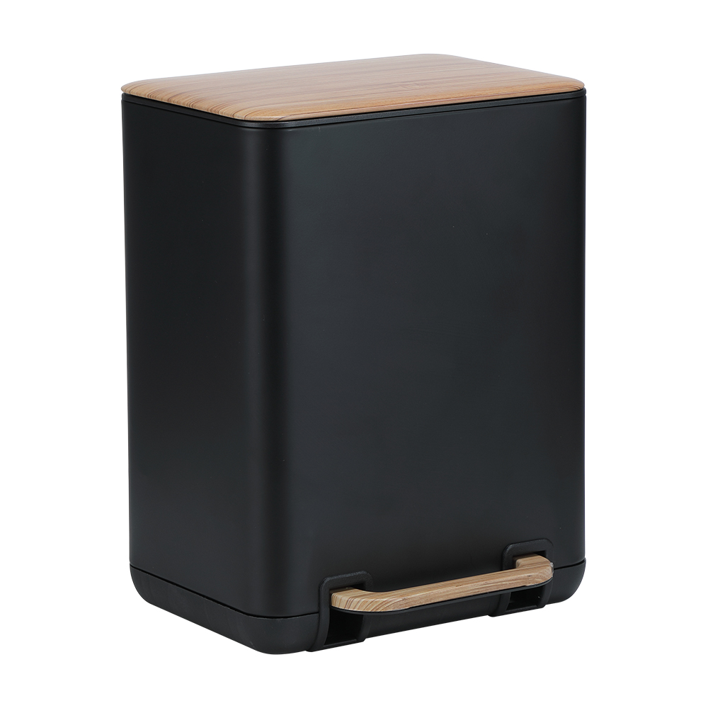 Thùng Rác Kim Loại MICA Màu Đen W24.1xD21.3xH31.6 Cm|Index Living Mall|Nội Thất Thái Lan