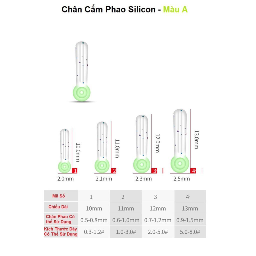 Chân Cắm Phao Silicon Dùng Cho Câu Cá Nhiều Màu Sắc, Kích Cỡ