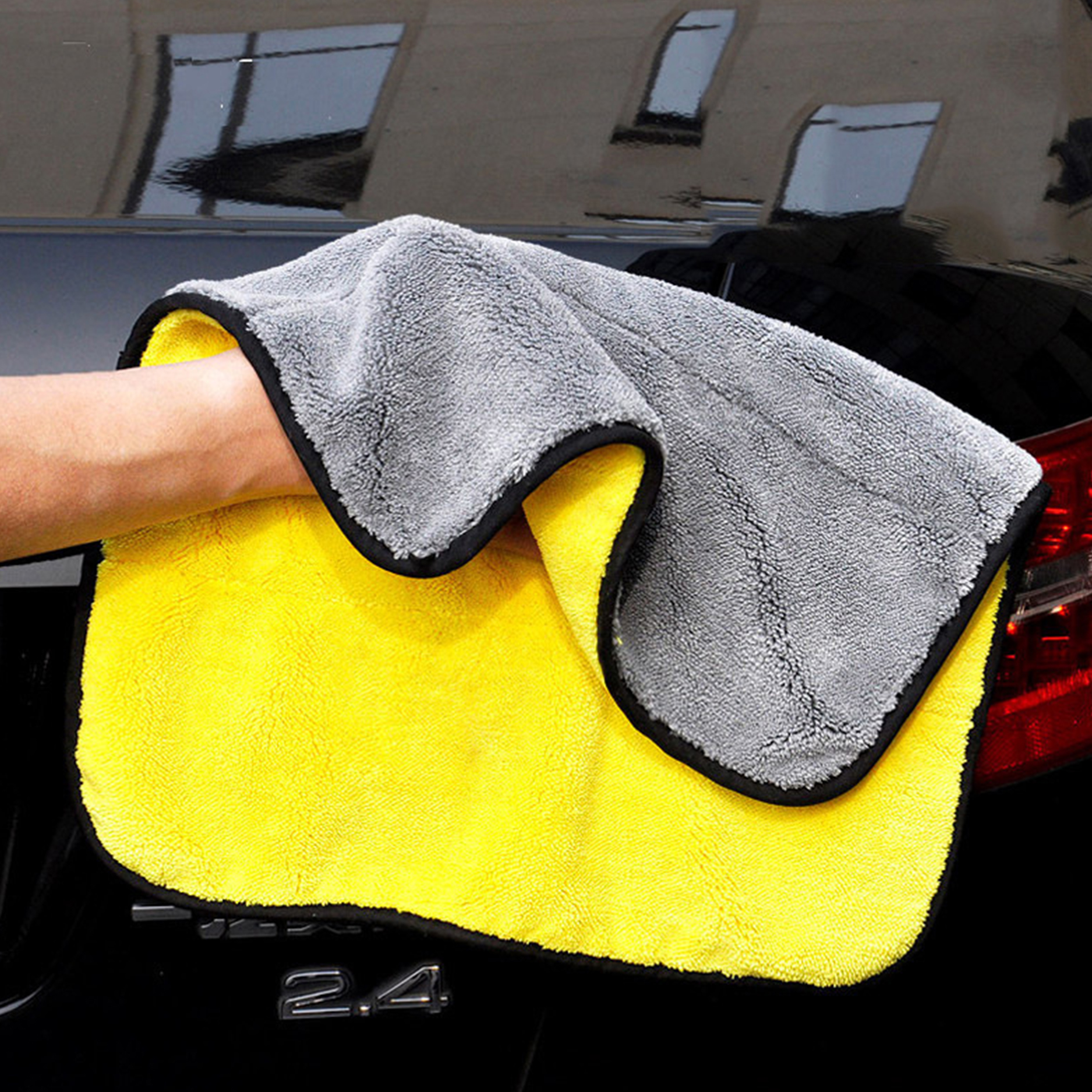 Combo 5 khăn lau xe hơi chuyên dụng , thấm hút tốt , rửa xe, lau khô, lau sáp đánh bóng, vệ sinh các vết bẩn
