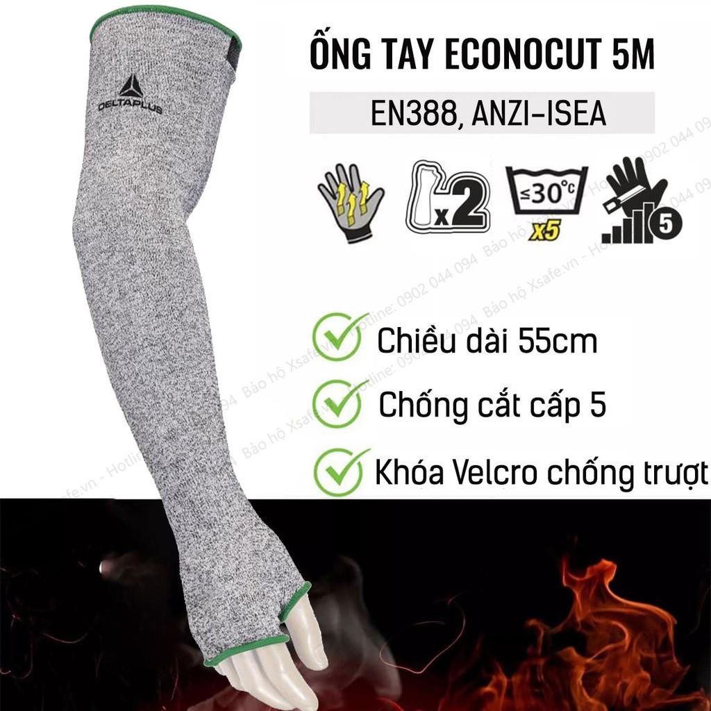 Ống tay chống cắt Deltaplus Econocut 5M cấp độ 5 ống tay bảo hộ chuyên dụng cho cơ khí kỹ thuật, làm việc với tôn, kính