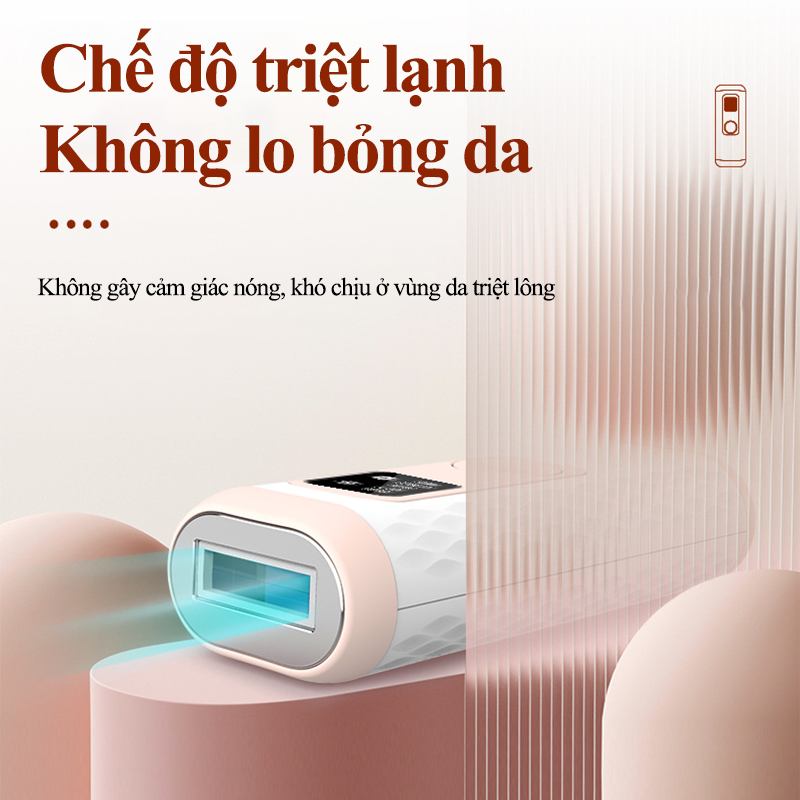 Máy Triệt Lông Mini Tẩy Lông Vĩnh Viễn Đa Năng 5 Chế Độ Trẻ Hóa Da Dùng Được Toàn Thân Máy Wax Lông Cao Cấp Vô Hạn Xung Giúp Thu Nhỏ Lỗ Chân Lông Cảm Biến Ánh Sáng Tự Động Hiệu Quả Sau 8 Tuần Sử Dụng Tặng Gel Lạnh - ML050