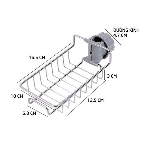 Giá Kệ inox để đồ rửa chén bát gắn vòi nước tiện lợi