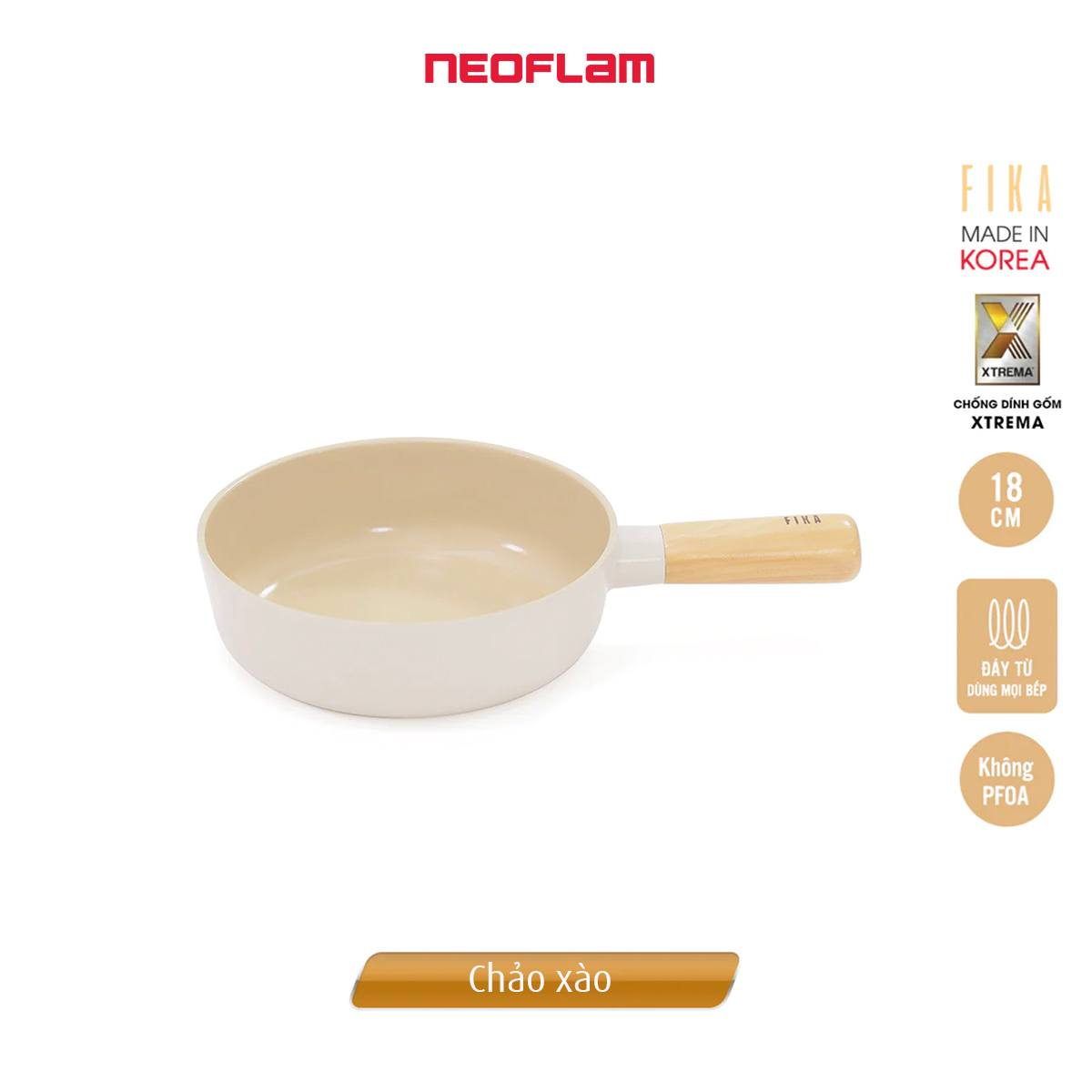 Bộ nồi chảo Neoflam Fika 7 món. Made in Korea. Hàng có sẵn, giao ngay