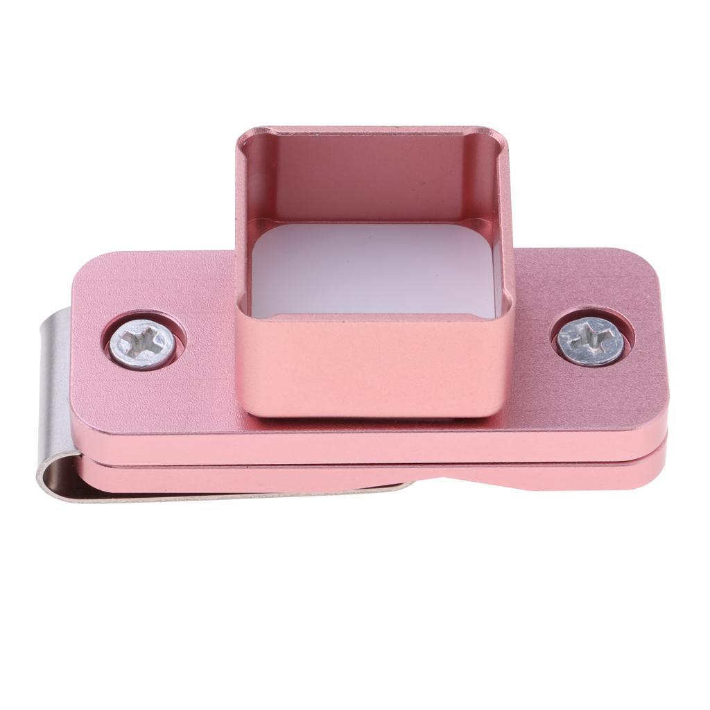 Lightweight Chalk Holder Aluminum Billiards Pool Cue Sticks Accessories with Durable Belt Clip