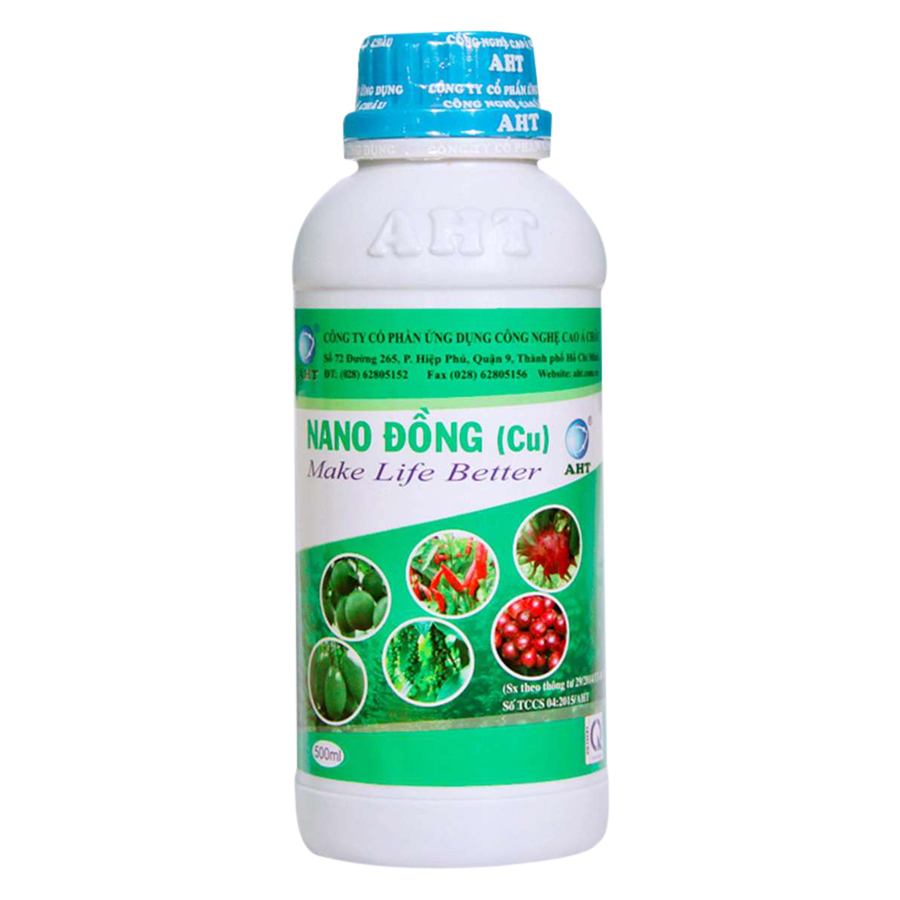 Phân bón vi  lượng Nano Đồng AHT (500ml)