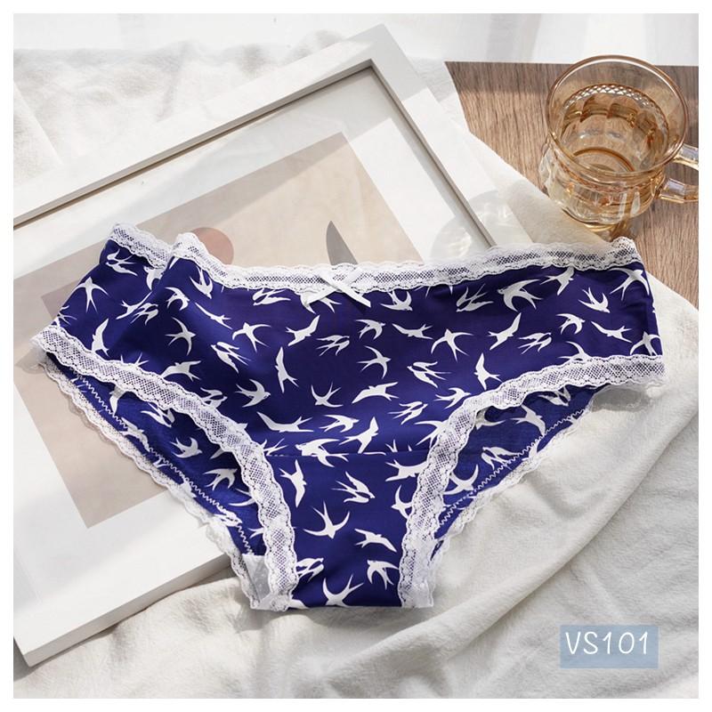 Quần Lót Hiphugger Panties thun sữa cực êm hoa văn