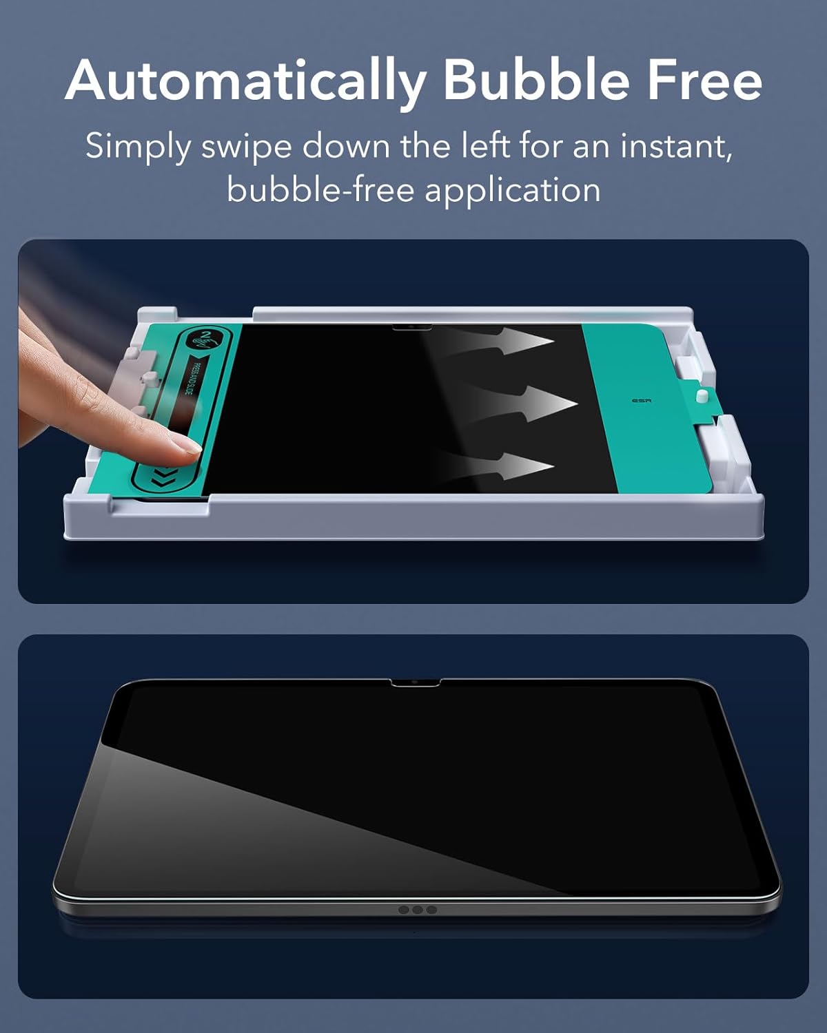 Kính cường lực dán màn hình cho iPad Gen 11 / iPad Gen 10 2025/2022 ESR Tempered Glass Screen Protector - Hàng Chính Hãng
