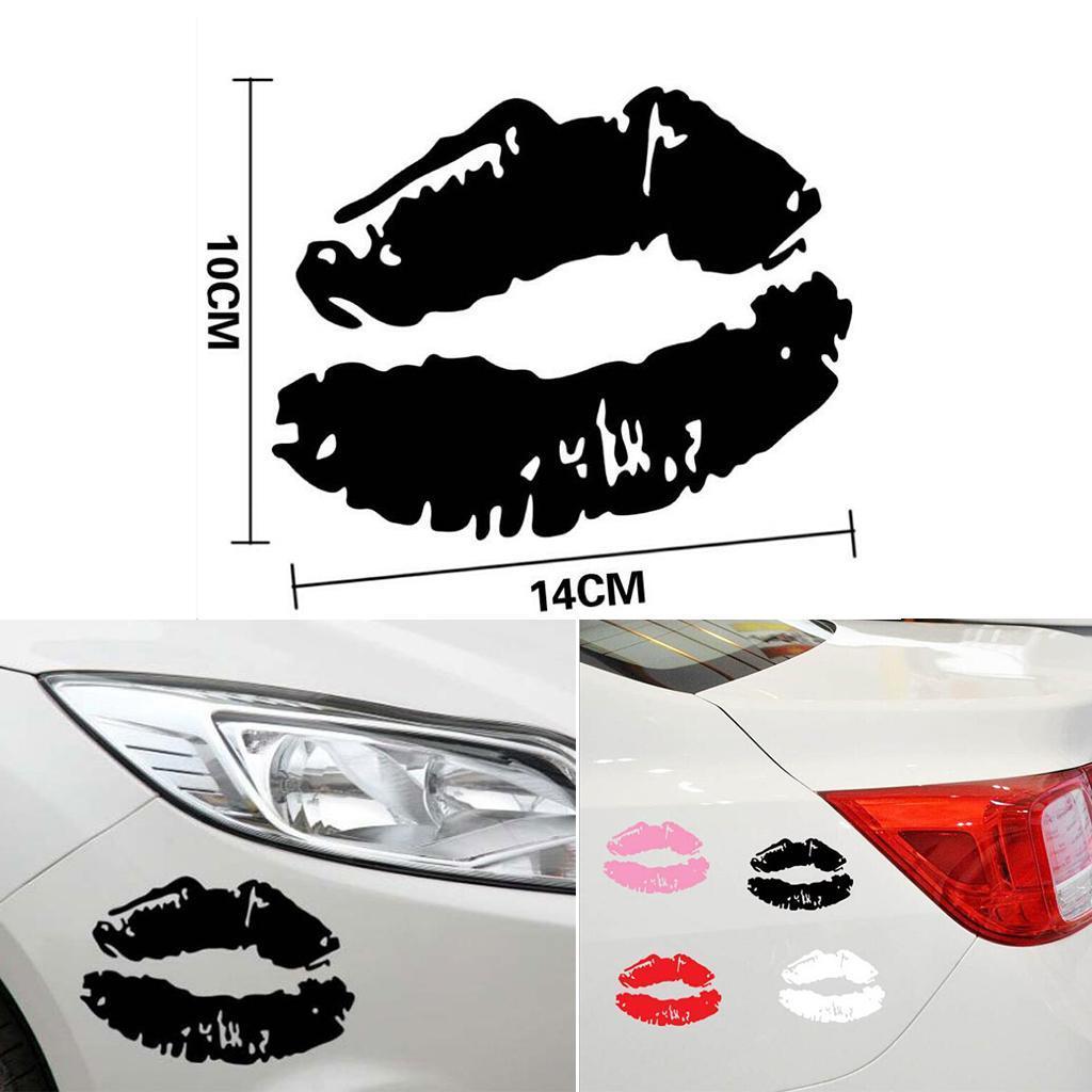 Universal Car Truck Motorcycle Decal Scratch Cover Sticker Lips