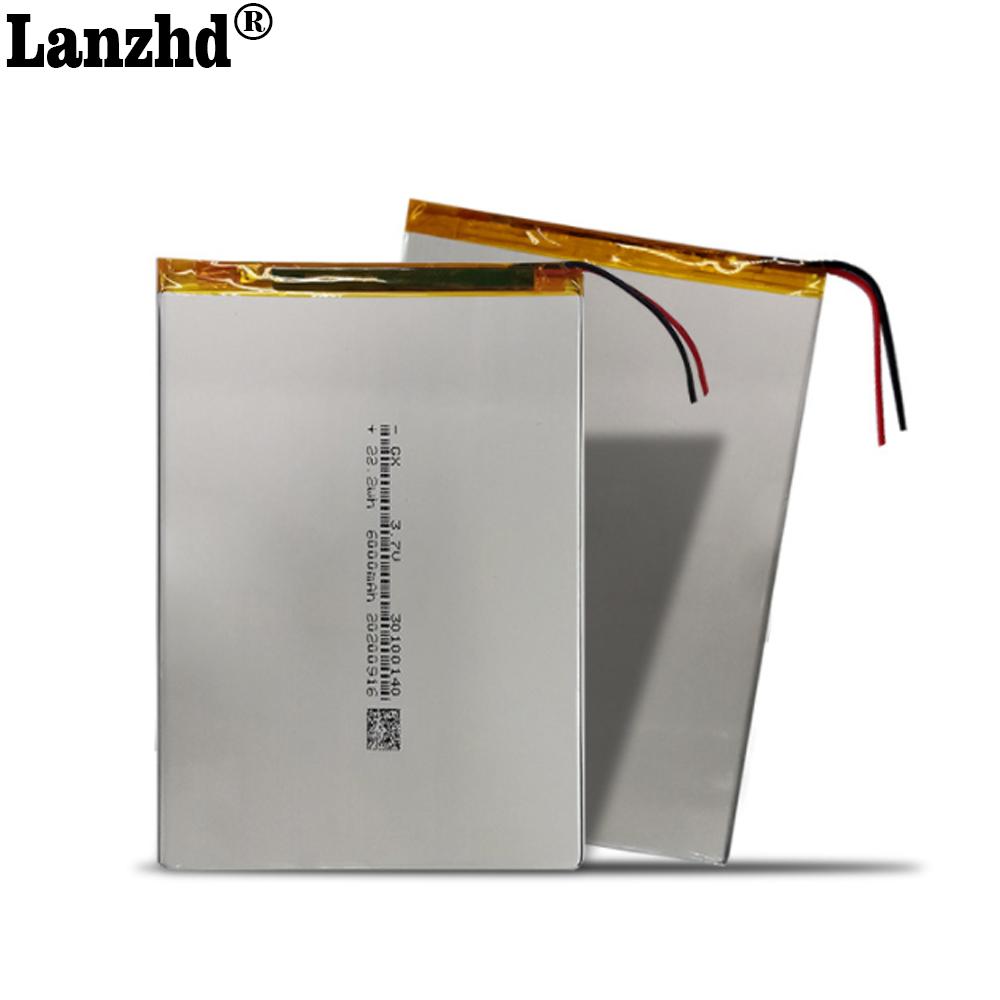 1-10 chiếc 3.7v Li Polymer pin lithium 30100140 6000mAh Cho Teclast M40 love landing PDA máy tính bảng thông minh 3.7v polymer Điện Áp Danh Định: 3.7V