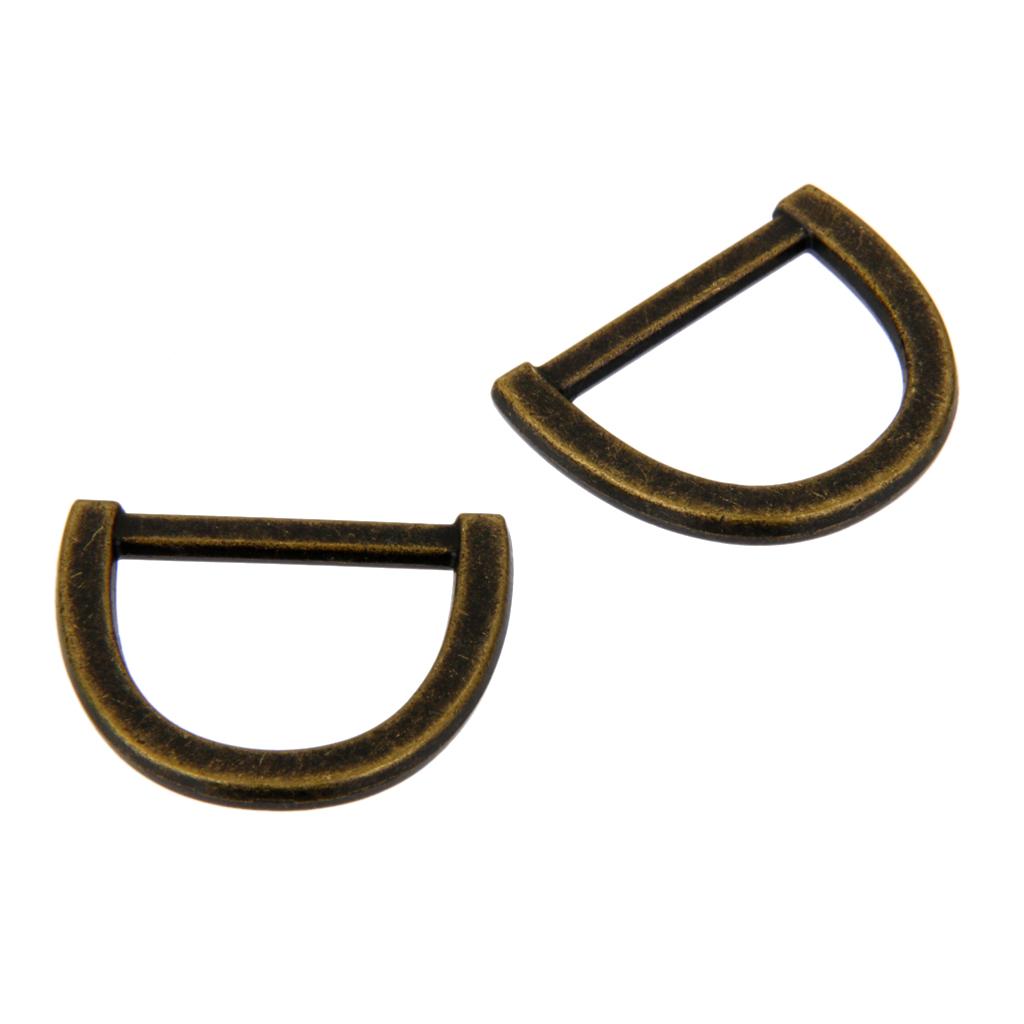 30Pcs Metal D-Ring Buckle Loop Ring & Lobster Swivel Snap Hooks For KeyChain