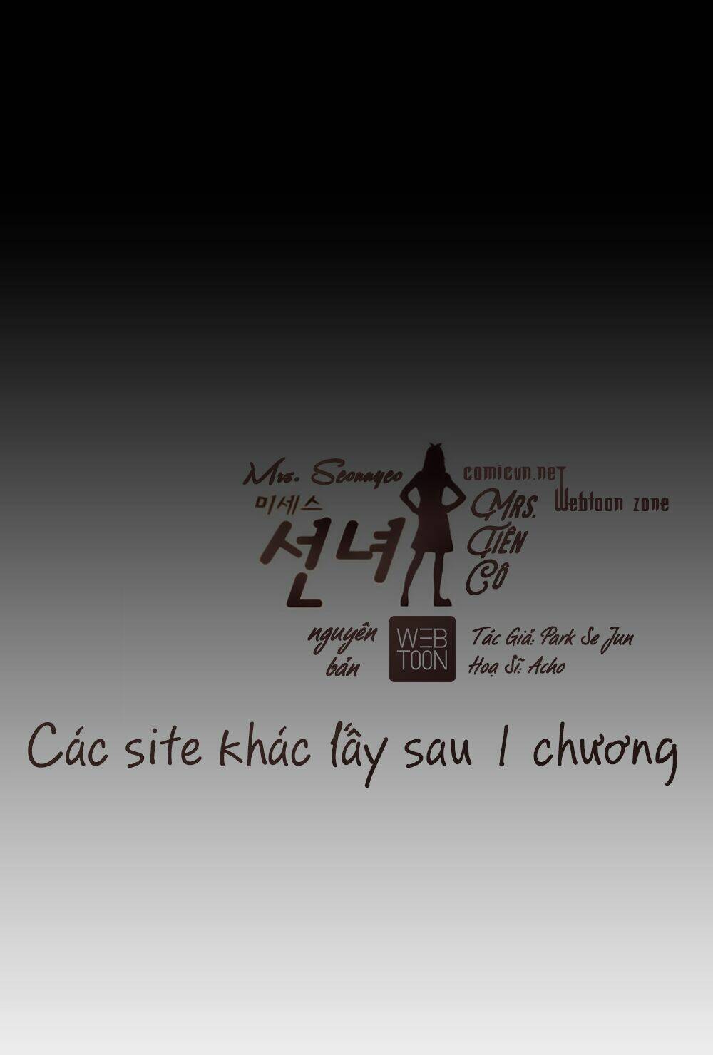 mrs. seonnyeo | mrs. tiên cô chapter 0 6