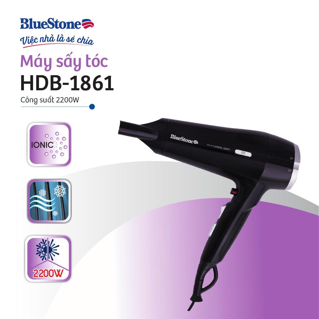 Máy Sấy Tóc Bluestone HDB-1861,Sấy ION - Công Suất 2200W, Hàng chính hãng