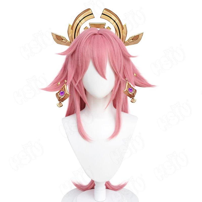 [Sẵn] Wig/Tóc giả Yae Miko - Genshin Impact màu hồng [Miu Cosplay