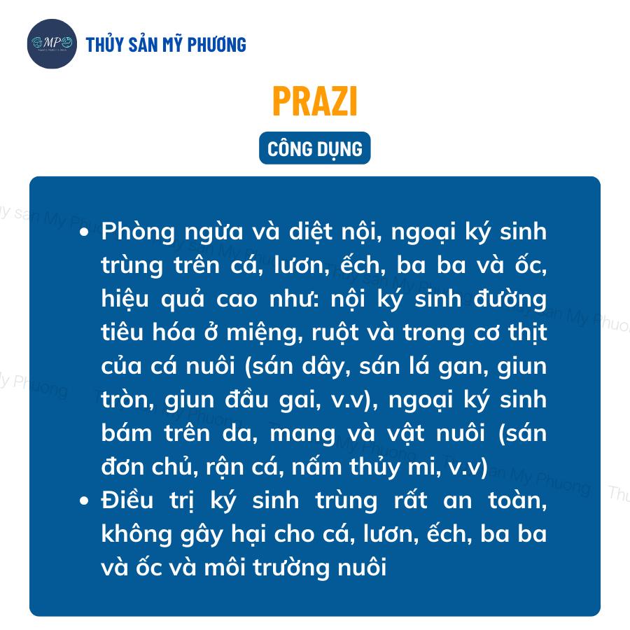 Xổ ký sinh trùng diệt nội ngoại ký sinh trùng Prazi xổ lãi giun nấm cho cá lươn ếch ốc ba ba tôm thẻ
