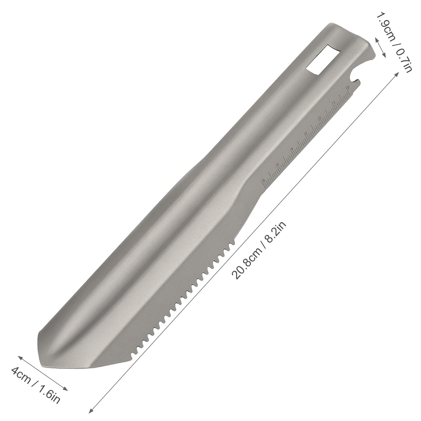 Ultralight Titanium Hand Shovel Multi Tool Backpacking Trowel with Carrying Pouch for Gardening Hiking Camping Digging