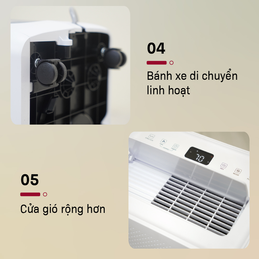 Máy hút ẩm lọc không khí 30m2 DH18W nhập khẩu FUJIHOME Nhật Bản, máy hút ẩm không khí thông minh mini đèn LCD hiển thị độ ẩm - HÀNG CHÍNH HÃNG