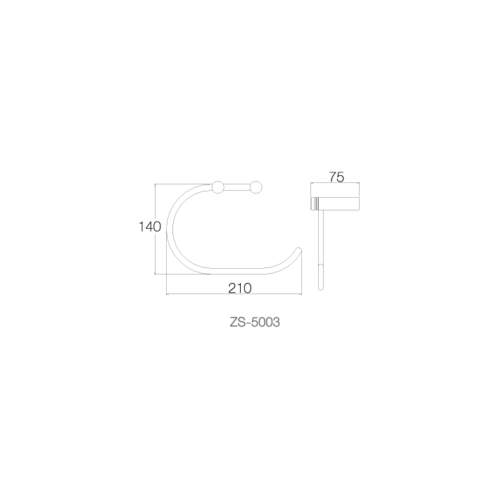 Vòng treo khăn INOX SUS 304 ZS-5003