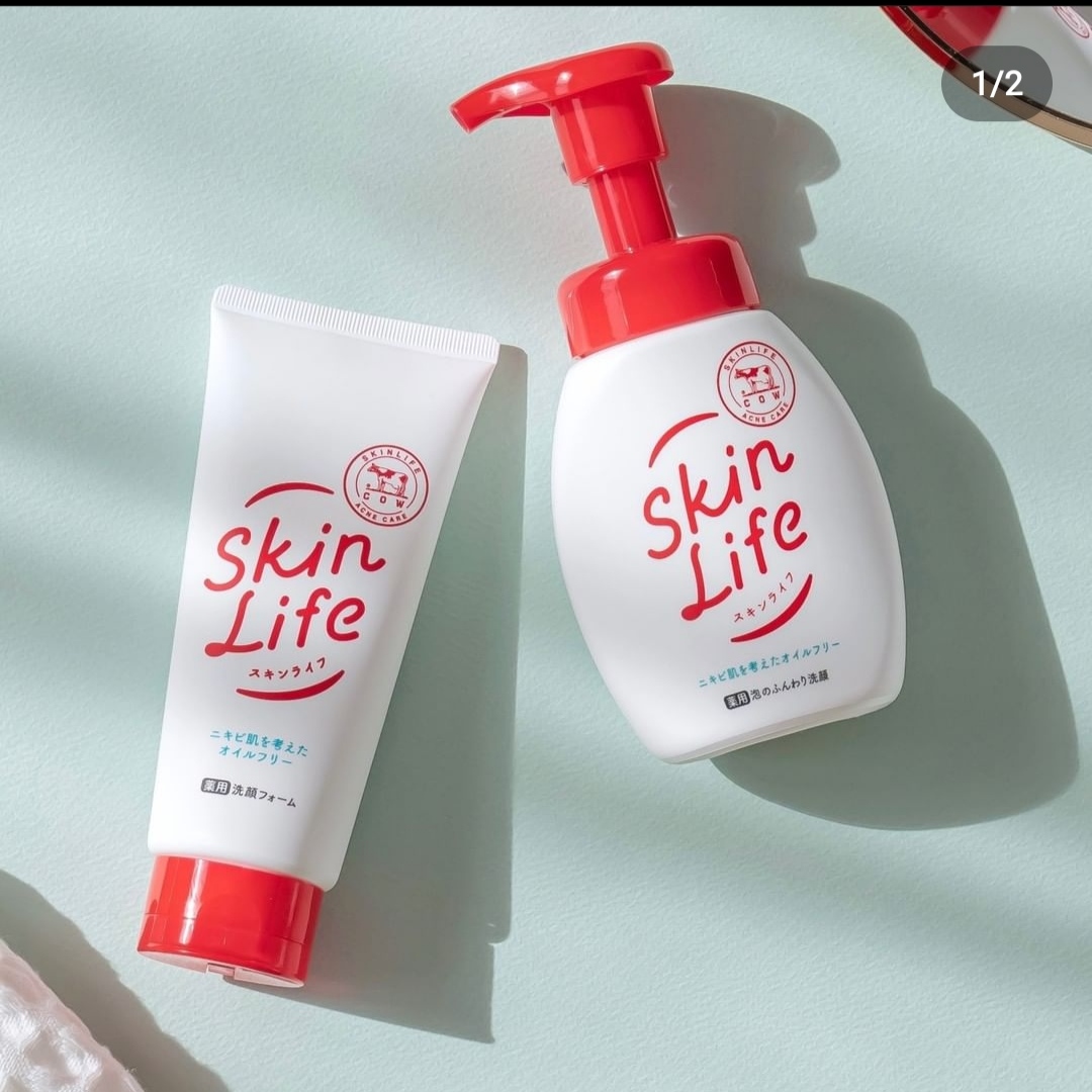Sữa Rửa Mặt Cow Skinlife Facial Foam Ngừa Mụn Và Dưỡng Trắng Da 130g