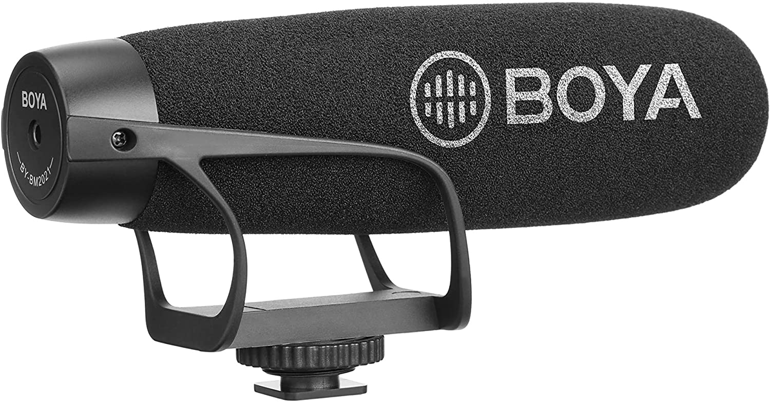 BOYA BY-BM2021, Micro Thu Âm Định Hướng Cổng 3.5mm Dùng Cho Điện Thoại &amp; Máy Ảnh DSLR - Hàng Chính Hãng