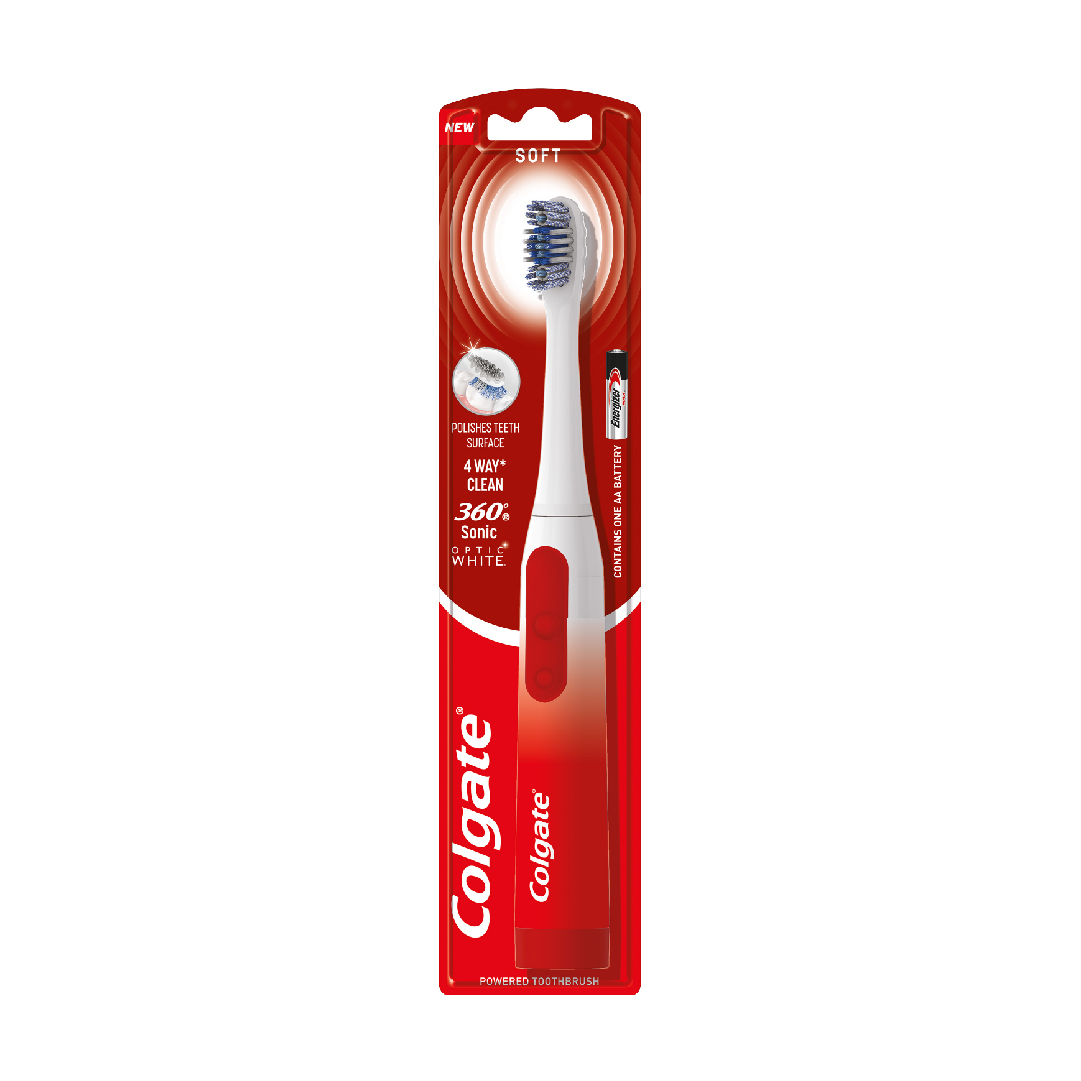 Bàn chải điện Colgate Sonic Optic White trắng sáng sóng âm