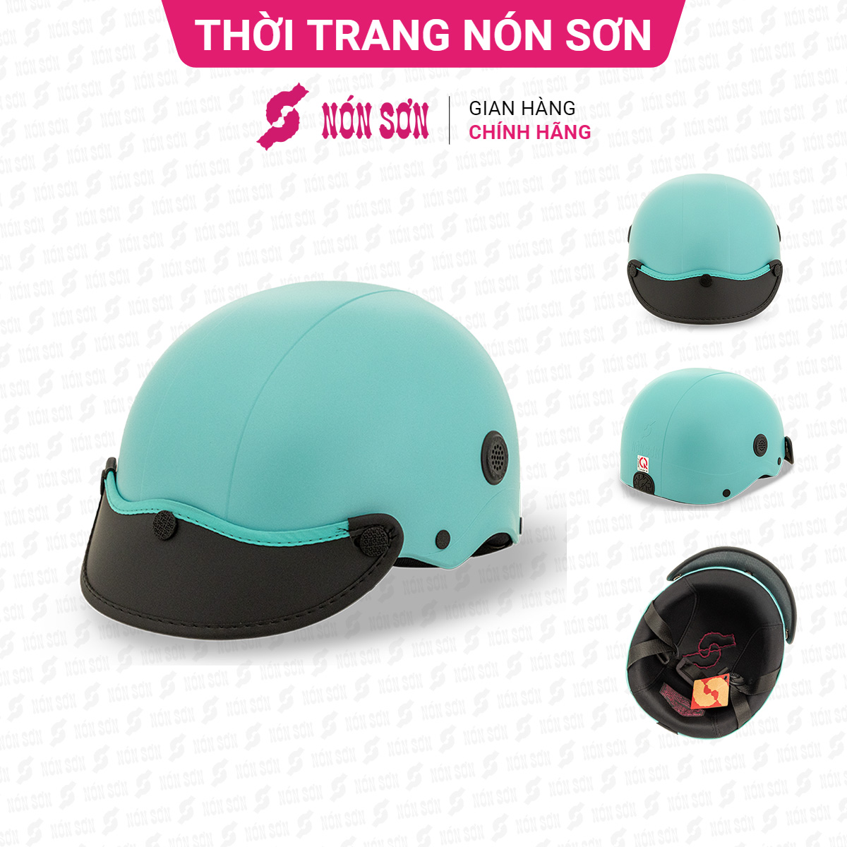 ƯU ĐÃI - Mũ bảo hiểm lỗ thông gió NÓN SƠN chính hãng ATG-XH519