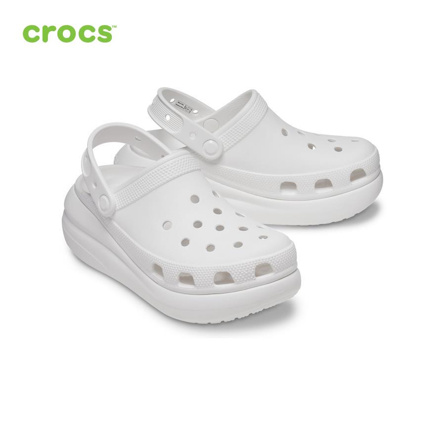 Giày lười unisex Crocs FW Classic Clog U Crush White - 207521-100