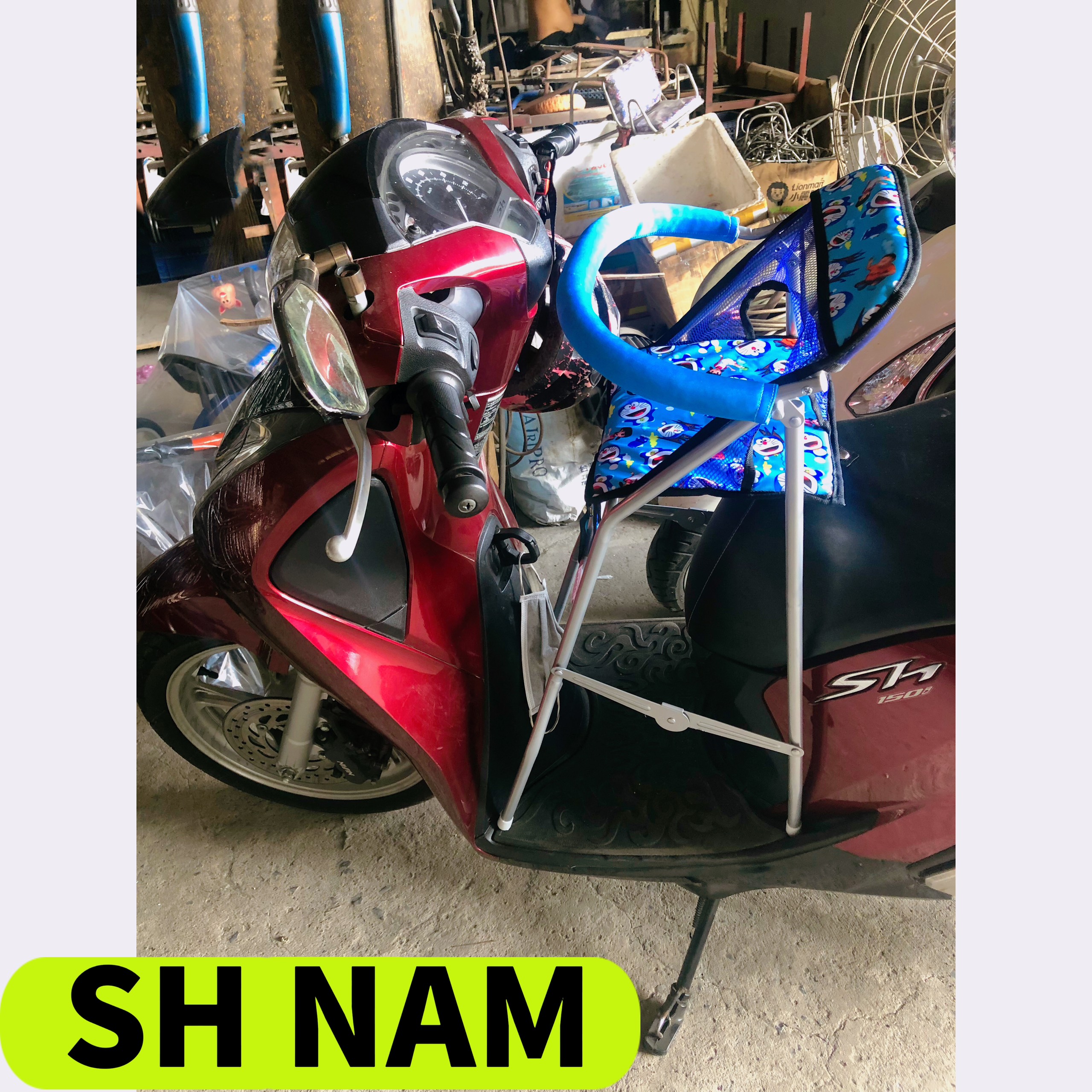 Ghế ngồi xe SH Ý 300I , 350i , SH NAM , SH LỚN , GHẾ GA XẾP SẮT SƠN TĨNH ĐIỆN