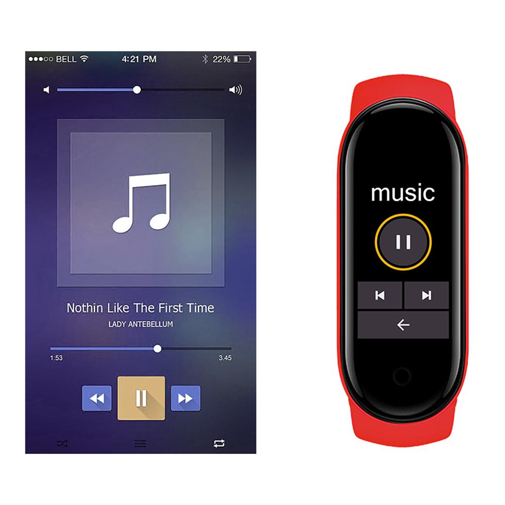 Đồng hồ thể dục thông minh M6 theo dõi nhịp tim Màn hình ngủ 0.96in Màn hình màu IP67 không thấm nước