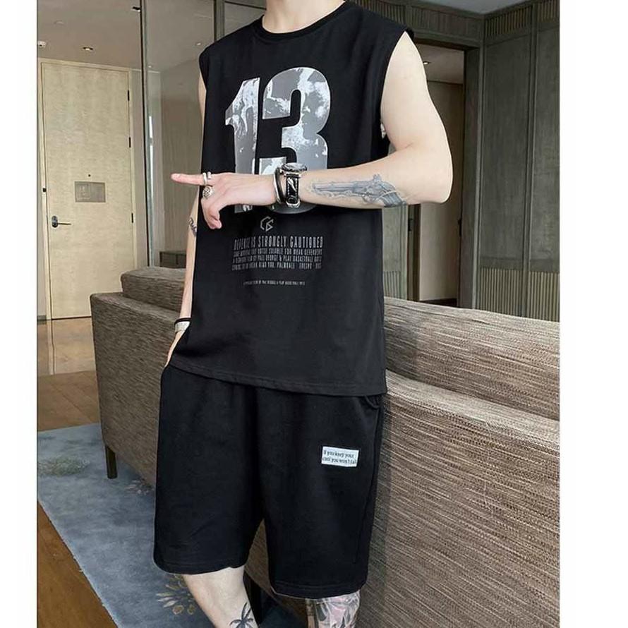 Đồ bộ nam nữ ba lỗ chất vải thun mè co giãn 4 chiều cực hot