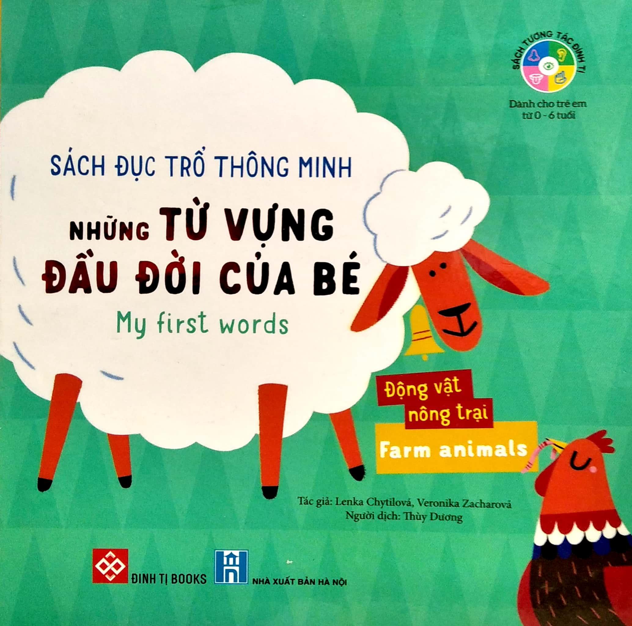 Hình ảnh Sách Đục Trổ Thông Minh - Những Từ Vựng Đầu Đời Của Bé - My First Words - Động Vật Nông Trại - Farm Animals