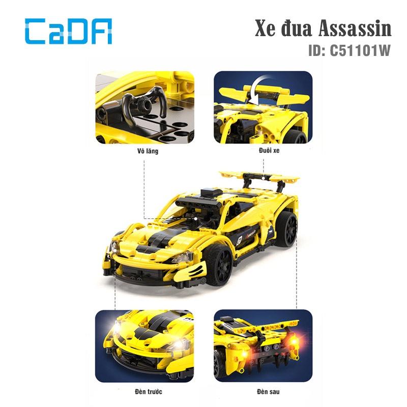 Đồ Chơi Lắp Ráp, Xếp Hình  Xe Đua Assassin – CADA C51101W Điều Khiển Từ Xa