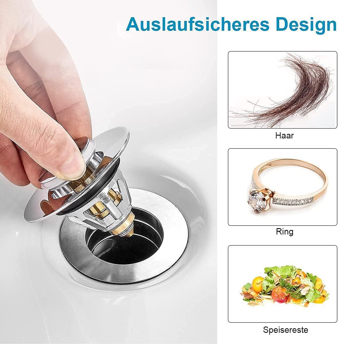 Nút xả bồn rửa Pop-Up - Bộ lọc thoát nước chống tắc đa năng, Nút chặn bồn rửa, Van và van xả bồn tắm  Nút chặn bồn tắm cho bồn rửa nhà bếp