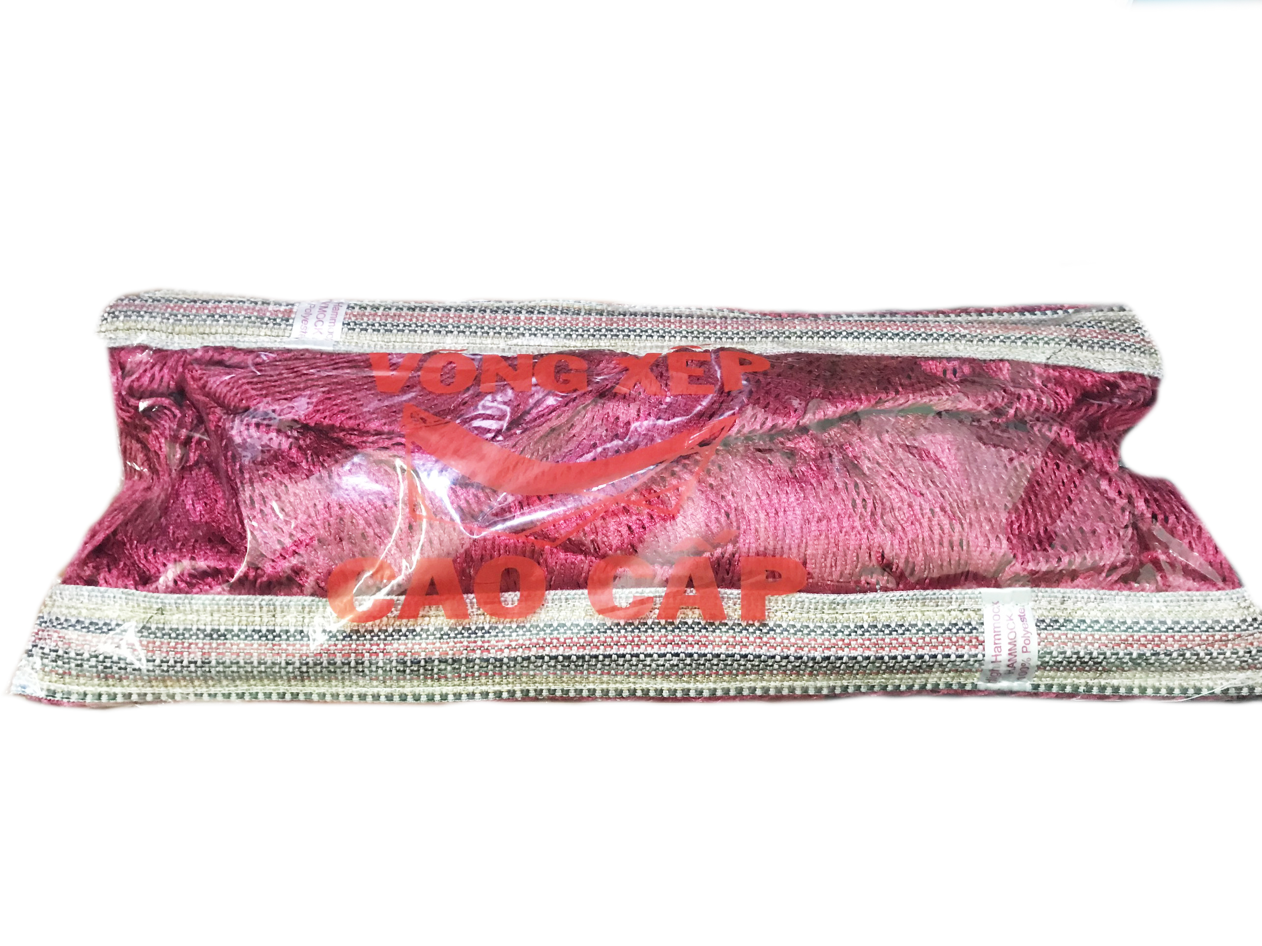 VÕNG LƯỚI HAI LỚP - CỠ ĐẠI SIZE 230 x160 CM - CÁN THÉP ĐÔI DÀI 58cm - VÕNG NẶNG 1kg5 - MÓC BA KHOEN TO. Không kèm khung võng