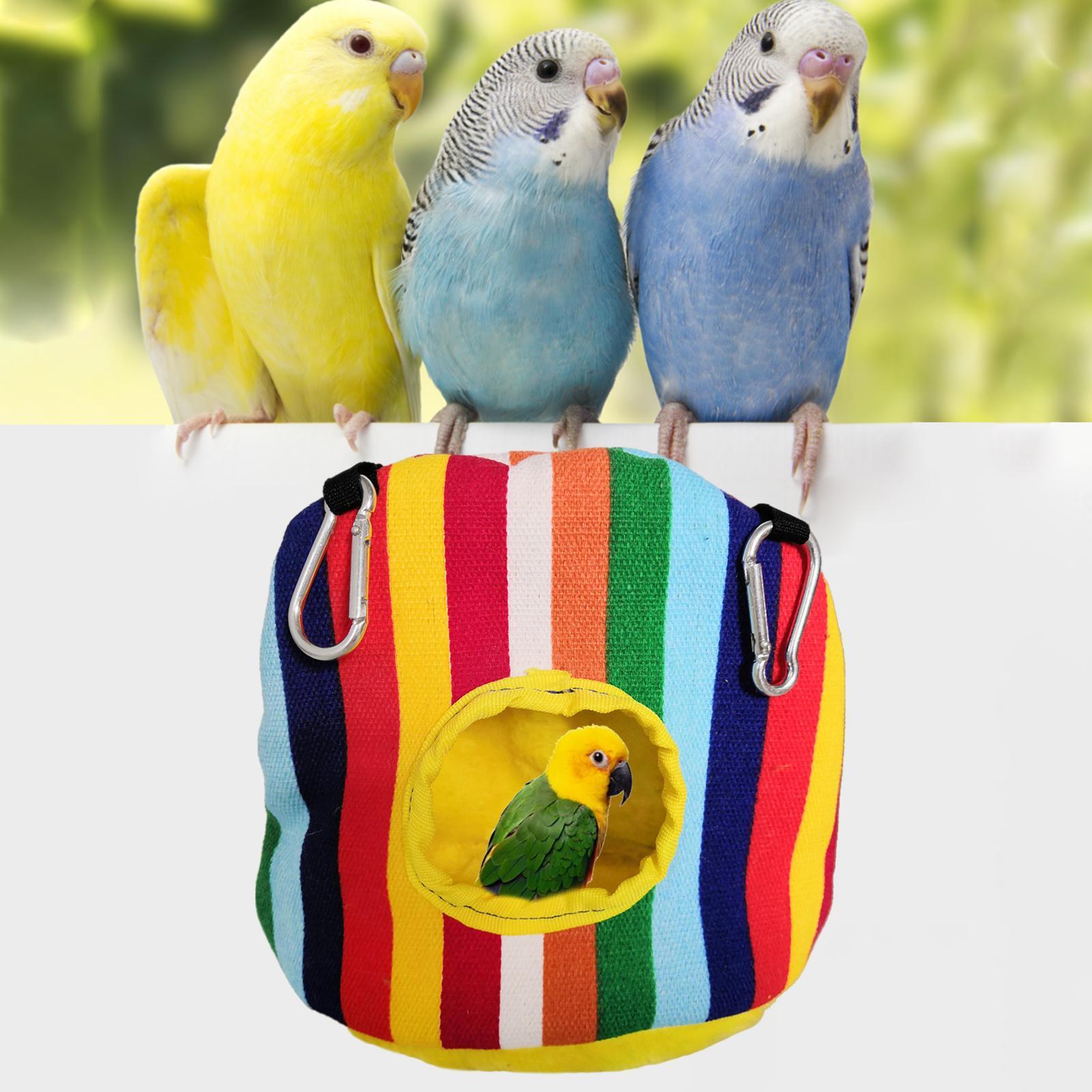 2x Warm Birds Hammock Hanging Nest Cave Sleeping Bed for Cockatoo Mice Pet