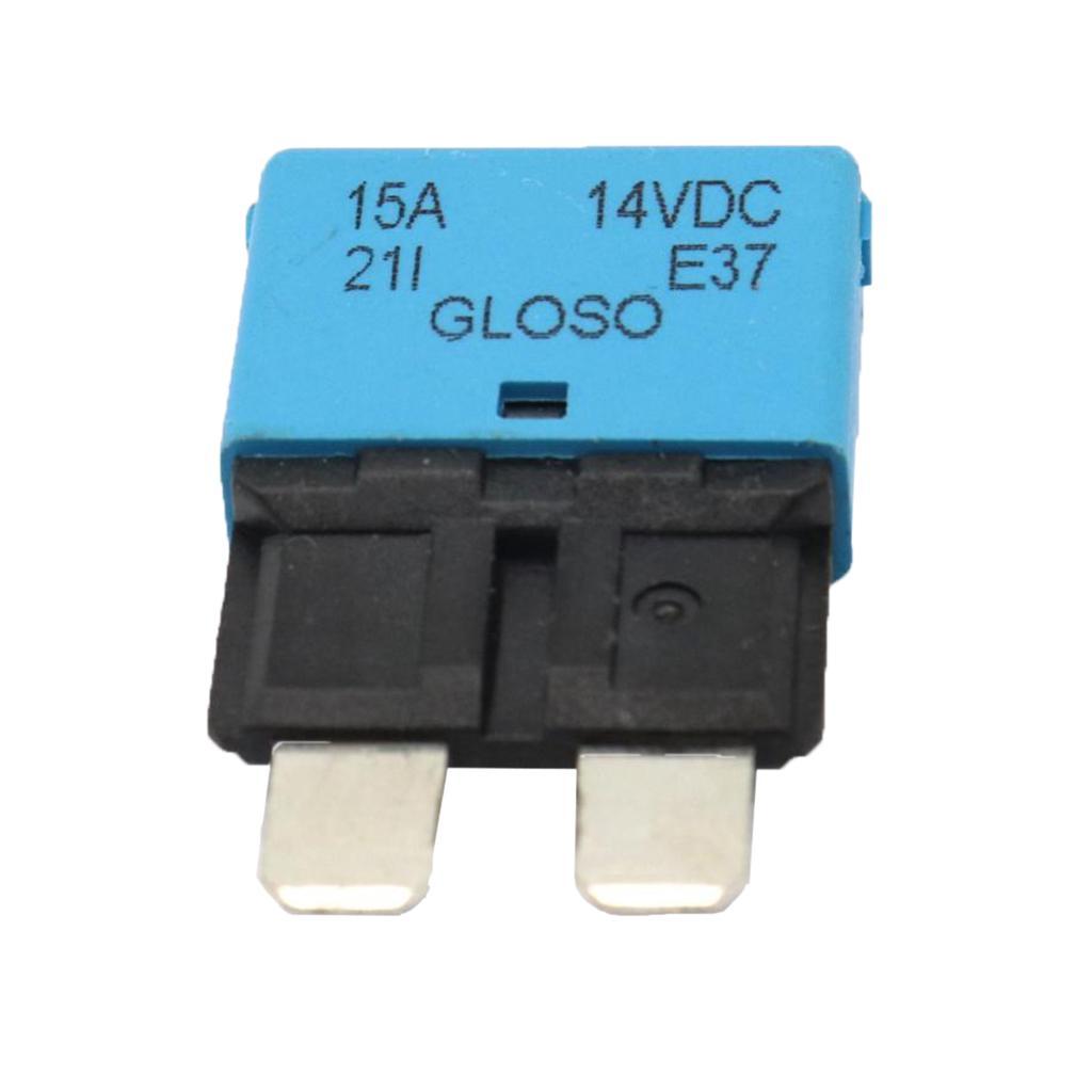 4-5pack Blade Fuse Circuit Breaker Automatic Reset Marine  15A