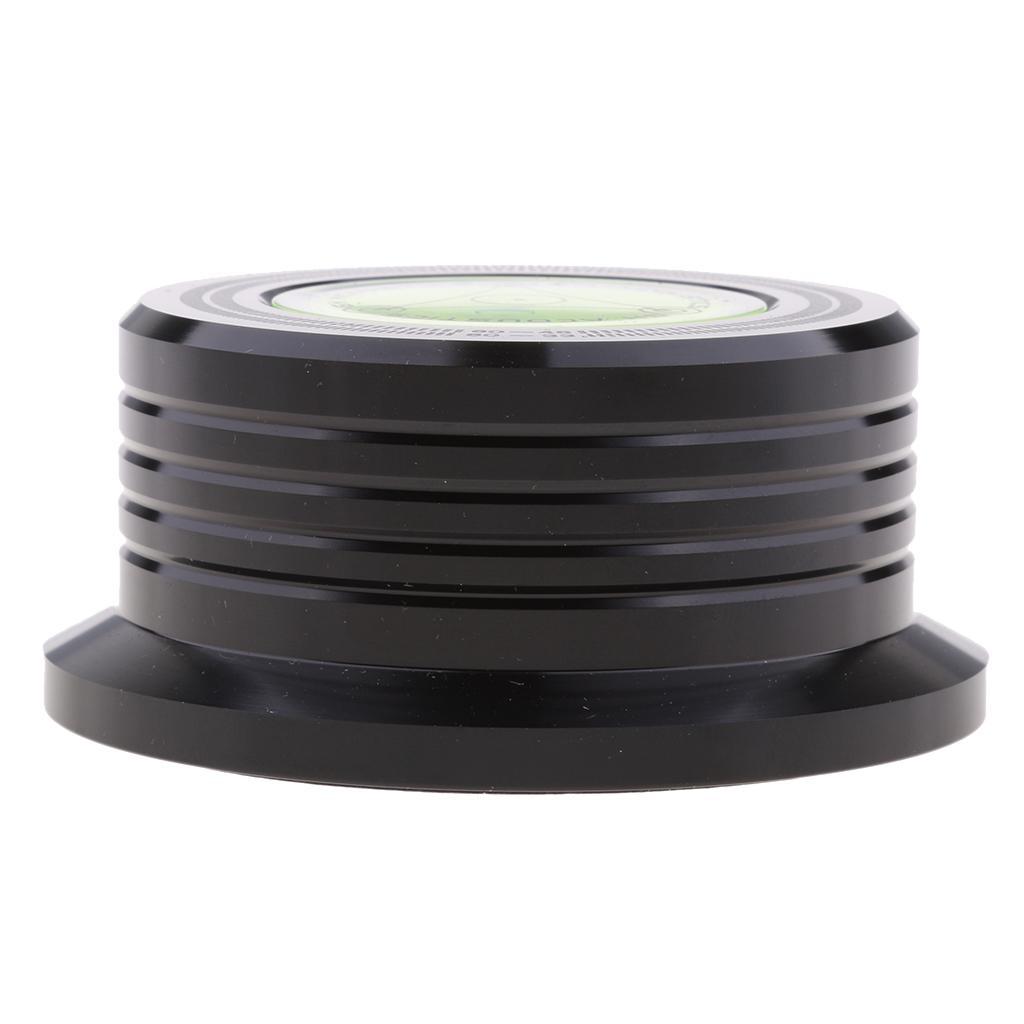 Record Weight LP Disc Stabilizer Turntable Vinyl Clamp with Cleaning Brush