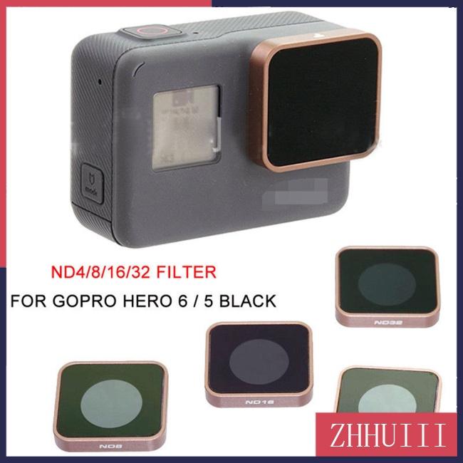 Kính Lọc Màu Đen ND4 ND8 ND16 ND32 Cho Máy Ảnh Gopro Hero 5 6