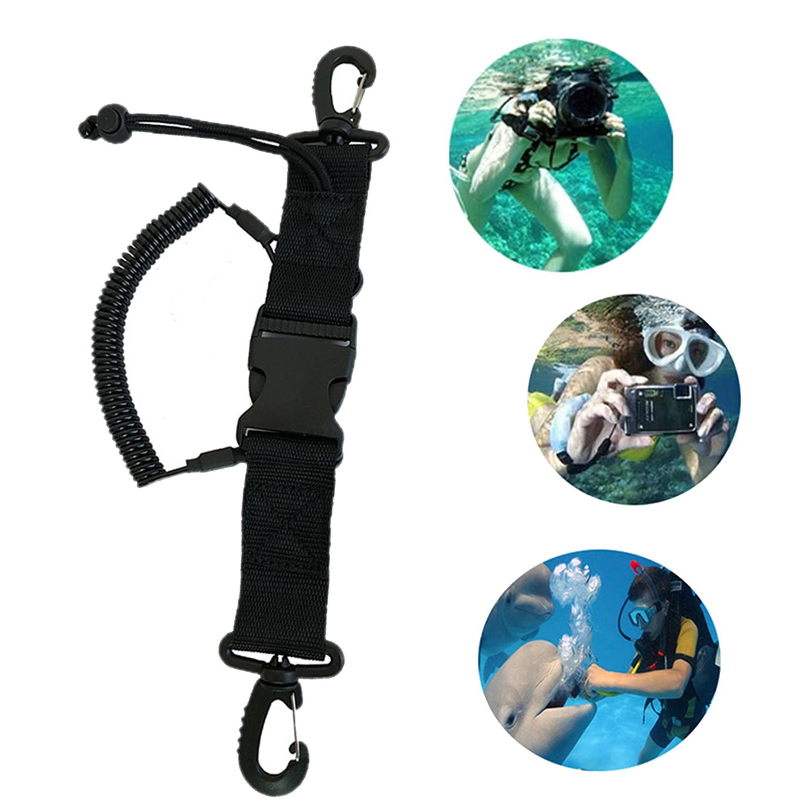 Fishing Lanyard Snappy Coil Lanyard W/ Clips,Quick Release Buckle for Camera