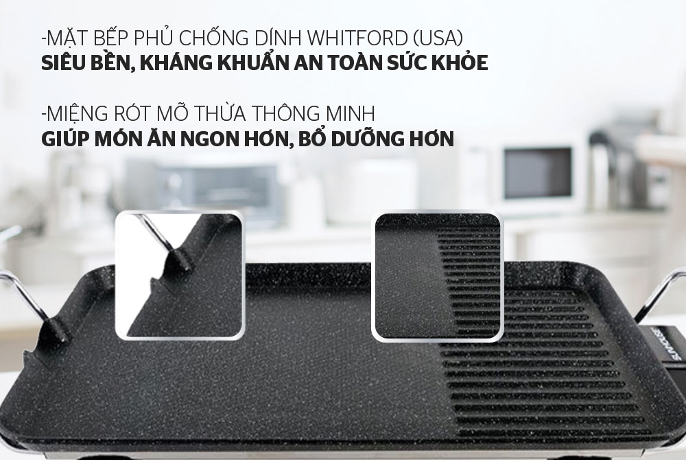 Bếp nướng điện không khói SUN/HOUSE SHD4607 BẢO HÀNH 12 THÁNG