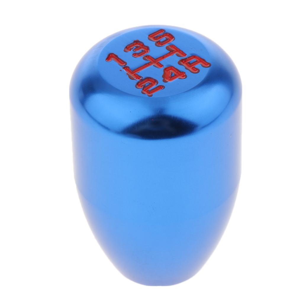 Car CNC Manual 5 Speed Knob Shifter Lever with Adapter