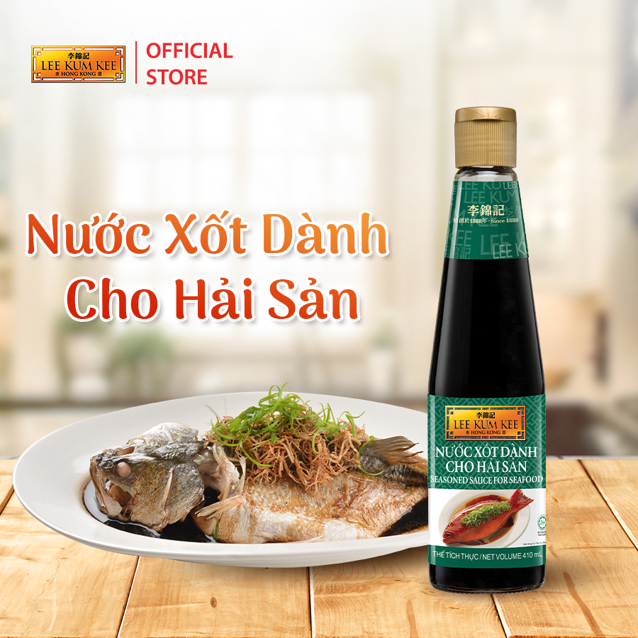 Hình ảnh Nước xốt Lee Kum Kee Seasoned Sauce For Seafood (410ml/chai) dành cho hải sản có thể dùng chay