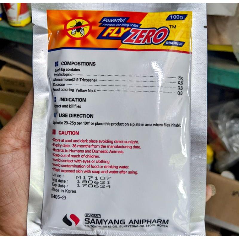 Bả bẫy diệt ruồi nhập khẩu Hàn Quốc Fly Zero. Túi 100g. Dẫn dụ ruồi cực nhậy