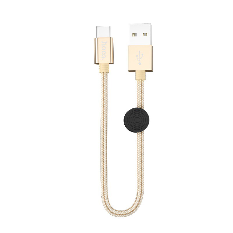 Cáp Sạc Điện Thoại Hoco X35 Type - C - 25cm + Tặng Kèm 3 Dây Bọc Cáp Sạc - Hàng Chính Hãng