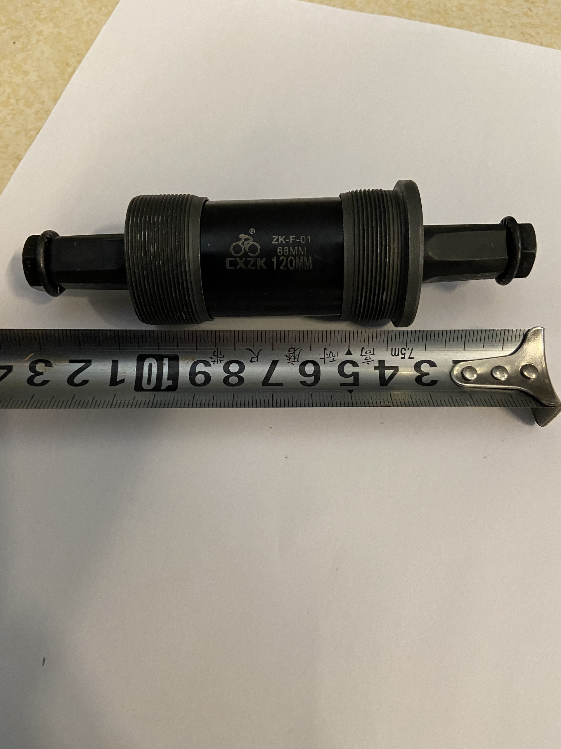 Trục giữa xe đạp Vòng Bi Bạc Đạn Cao Cấp kích cỡ 113mm 118mm 120mm 126mm 127mm