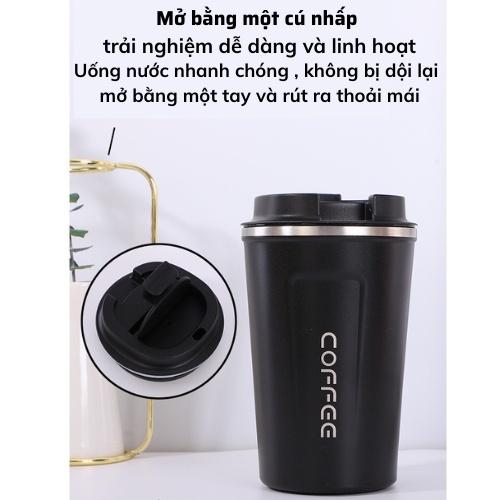 Bình giữ nhiệt ly cốc giữ nhiệt khắc tên sticker chất liệu thép không gỉ 304 dung tích 510ml 5 màu sắc giữ nhiệt 8 -12h