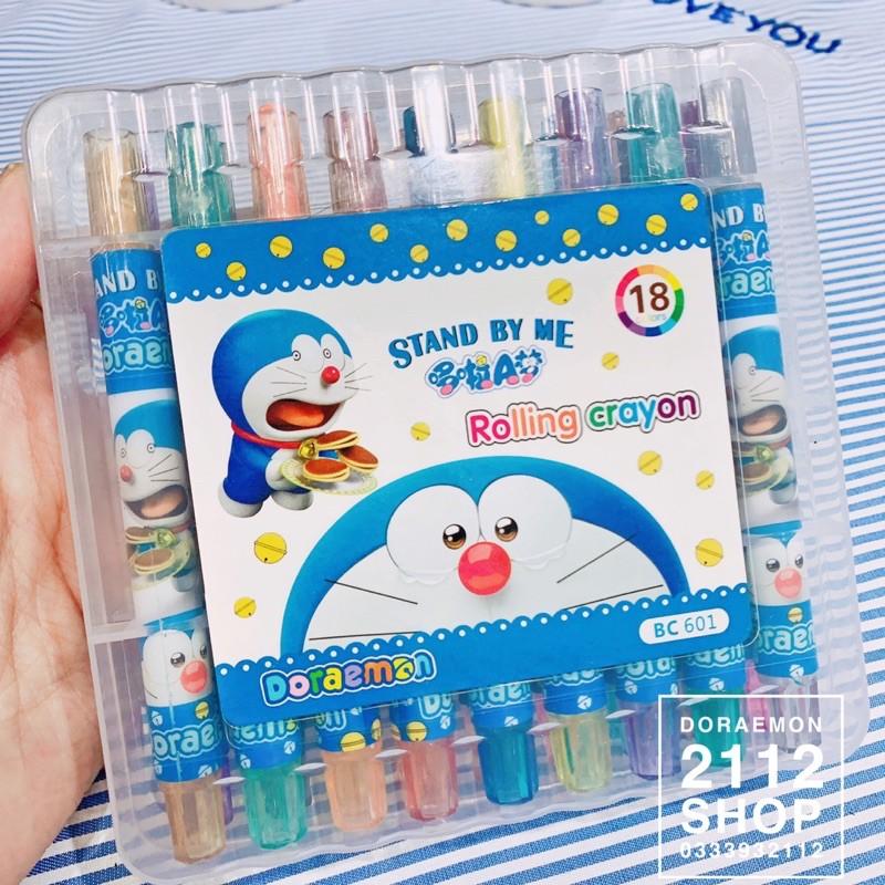 Bút màu sáp xoay Doraemon 12 màu - 18 màu - 24 màu